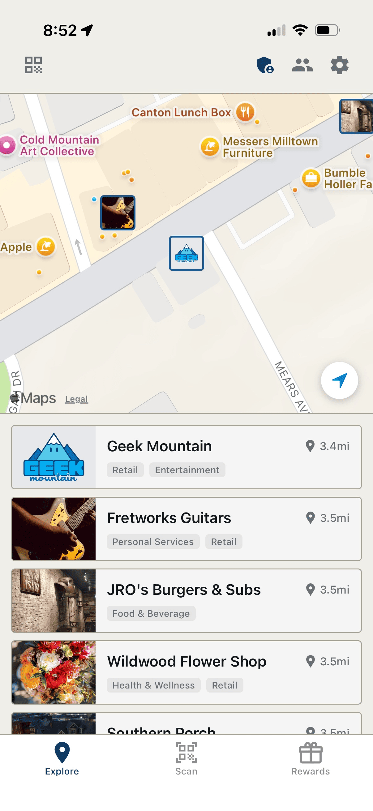 Explore local businesses